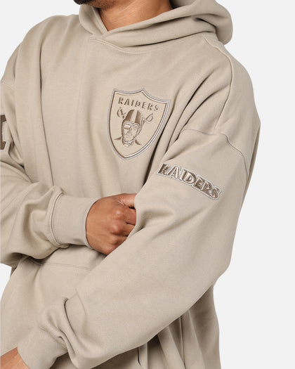 Pro Standard Las Vegas Raiders Drop Shoulder Hoodie Taupe