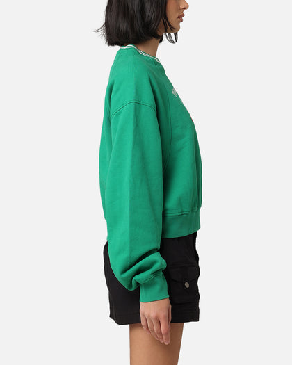 Tommy Jeans Women's TJW Archive Games Crewneck Green Malachite