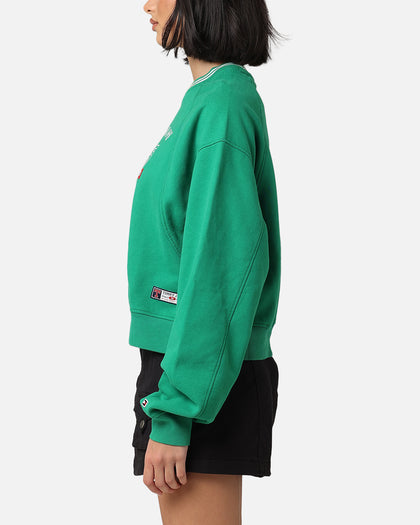 Tommy Jeans Women's TJW Archive Games Crewneck Green Malachite