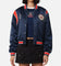 Tommy Jeans Women's TJW Archive Games Satin Bomber Jacket Twilight Indigo