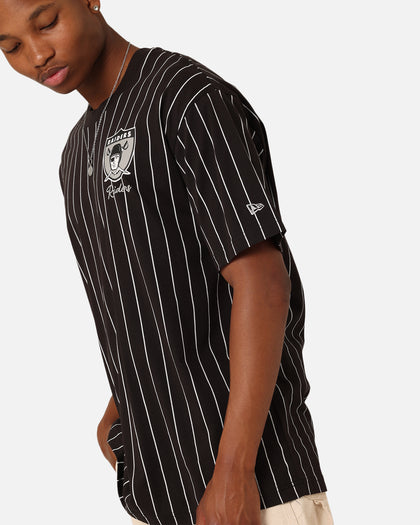 New Era Las Vegas Raiders Pinstripe Champions T-Shirt Black