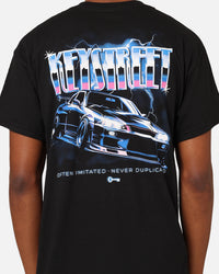 Key Street Air Brushed T-Shirt Black
