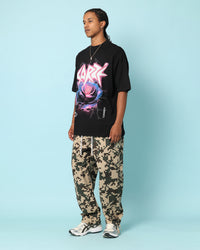 Carre Love Rose T-Shirt Black