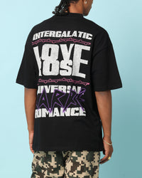 Carre Love Rose T-Shirt Black