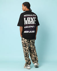 Carre Love Rose T-Shirt Black