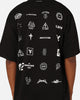 The Anti Order Stacked Logo Baggy T-Shirt Black