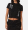 Calvin Klein Women's Multi Placement Logo Baby T-Shirt Black