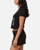 Calvin Klein Women's Multi Placement Logo Baby T-Shirt Black