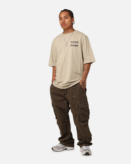 Playboy Bunny Stack T-Shirt Grey