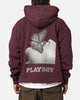 Playboy Diamanté Hoodie Plum