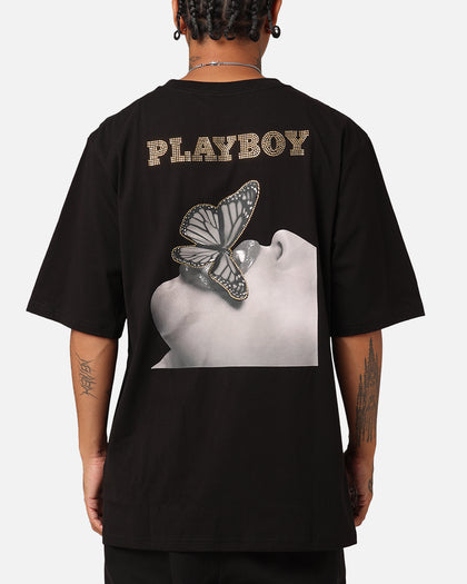 Playboy Diamanté T-Shirt Black