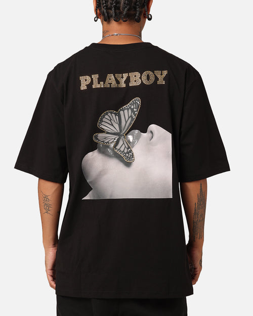 Playboy Diamanté T-Shirt Black
