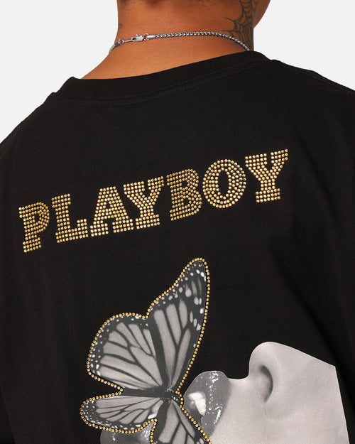 Playboy Diamanté T-Shirt Black