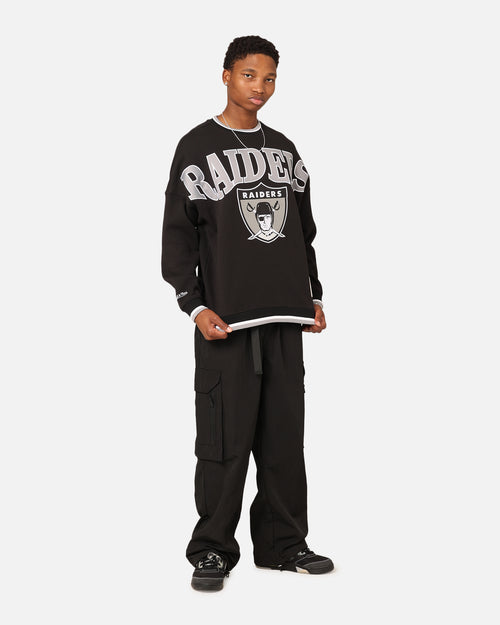Mitchell & Ness Oakland Raiders Shooting Crewneck Black