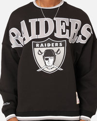Mitchell & Ness Oakland Raiders Shooting Crewneck Black