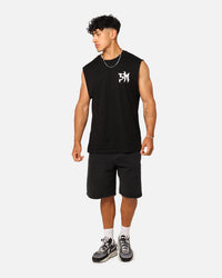 Saint Morta Tribe Oversized Muscle T-Shirt Black
