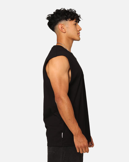 Saint Morta Tribe Oversized Muscle T-Shirt Black