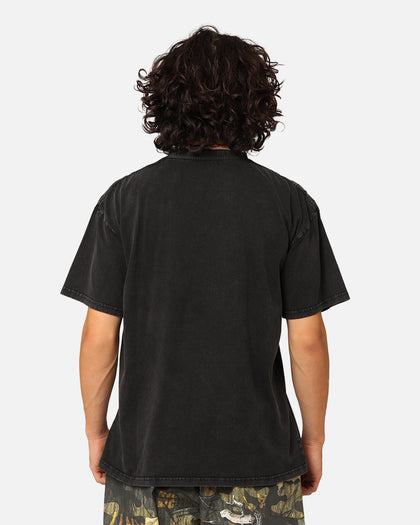 The Anti Order Anti Logo T-Shirt Black Acidwash