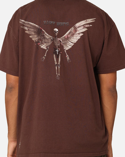 Saint Morta Momento Mori T-Shirt Dark Brown