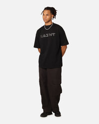 Saint Morta Scripture Mock Neck T-Shirt Black