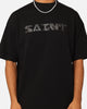 Saint Morta Scripture Mock Neck T-Shirt Black