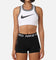 Nike Women's Jersey Sports Bra White/Black
