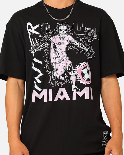 Mitchell & Ness Inter Miami CF Flame T-Shirt Black