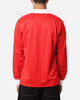 Adidas Pique Long Sleeve Football Polo Shirt Better Scarlet