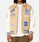 Majestic Athletic Los Angeles Dodgers City PU Melton Letterman Jacket Oatmilk