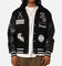 Majestic Athletic Chicago White Sox City PU Melton Letterman Jacket Faded Black