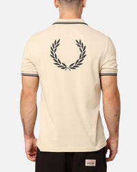 Fred Perry Back Graphic Polo Shirt Oatmeal