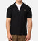Fred Perry Crepe Pique Zip Neck Polo Shirt Black