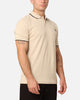 Fred Perry Twin Tipped Polo Shirt Oatmeal/Ecru/Black