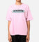 X-Girl Women's Contrast Oval Oversized T-Shirt Baby Pink