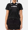 X-Girl Women's Solid Football Short Sleeve Polo Shirt Black/White