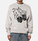 X-Large Fire Dice Knit Crewneck Cream