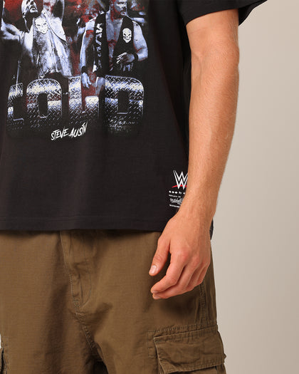 Mitchell & Ness X WWE Stone Cold Steve Austin Stone Cold T-Shirt Overdyed Black