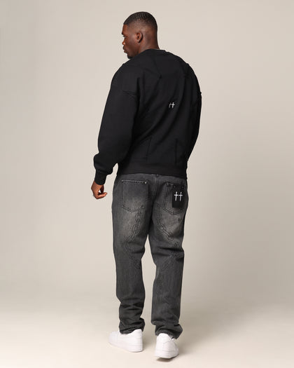 Saint Morta Deconstructed PSI Crewneck Black