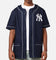 Majestic Athletic New York Yankees Denim Button Up Shirt Washed Navy Denim