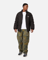 Stussy Stock 8 Ball Puffer Jacket Black