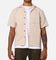 XXIII Jacquard Weave Button Up Shirt Cream/White