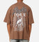 Saint Morta Tour Mock T-Shirt Brown