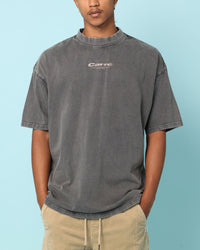 Carré Blasted Oversized T-Shirt Washed Charcoal
