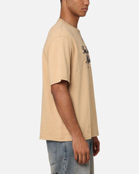 Tommy Jeans TJM OVZ Luxe Serif T-Shirt Tawny Sand