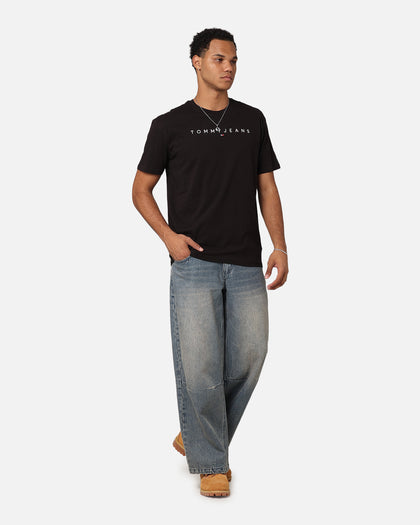 Tommy Jeans Reg Linear Logo T-Shirt Black