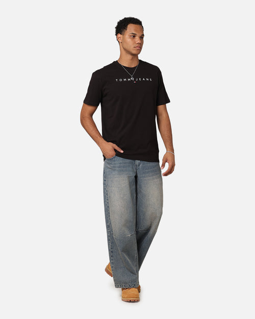Tommy Jeans Reg Linear Logo T-Shirt Black
