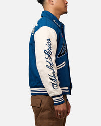 Loiter World Series Varsity Jacket Dark Blue
