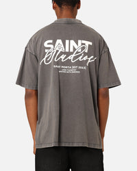 Saint Morta Saint Studios T-Shirt Washed Charcoal