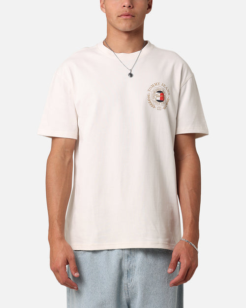 Tommy Jeans TJM Prep Explorer Luxe T-Shirt Ancient White