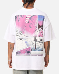 Playboy The Kiss T-Shirt White/Pink